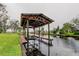 Covered boat dock ready for your watercraft with access to the water at 22819 Southshore Dr, Land O Lakes, FL 34639
