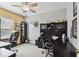Bright office offers ample desk space, built-in shelving, and natural light for a productive workspace at 3900 W Platt St, Tampa, FL 33609