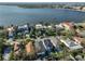 Aerial view of a lovely waterfront neighborhood and the location of the home at 47 Adalia Ave, Tampa, FL 33606