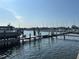 View of the marina docks and boats at 6411 Mayra Shores Ln, Apollo Beach, FL 33572