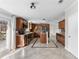 Bright kitchen featuring stainless steel appliances and a tile backsplash at 8428 Highland Pines Ct, Plant City, FL 33565