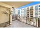Relaxing balcony overlooking the community pool at 1238 E Kennedy Blvd # 704, Tampa, FL 33602
