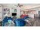 Comfortable living room featuring contemporary decor, hardwood floors, and an open layout at 1238 E Kennedy Blvd # 704, Tampa, FL 33602