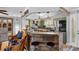 A lovely kitchen with an island bar, stainless steel appliances, and modern countertops at 1350 Maple Sw St, Largo, FL 33770