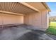 View of a carport with three storage units providing covered parking and extra storage space at 19029 Us Highway 19 N # 30H, Clearwater, FL 33764