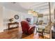 Open living area featuring hardwood floors, recessed lighting, and comfortable furnishings at 19029 Us Highway 19 N # 30H, Clearwater, FL 33764