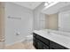 Bathroom features an undermount sink and a large mirror at 2109 Laceflower Dr, Brandon, FL 33510
