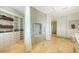 Spacious bathroom featuring a walk-in shower, and built-in storage at 2411 And 2407 Casey Key Rd, Nokomis, FL 34275