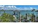 Picturesque dock with a charming gazebo at the end overlooking the water at 2411 And 2407 Casey Key Rd, Nokomis, FL 34275