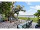 Back patio with views of the water, outdoor seating at 5010 Bayshore Blvd # 9, Tampa, FL 33611