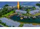 Waterfront condos featuring private boat docks and serene canal views surrounded by lush landscaping at 5231 Beach Se Dr # A, St Petersburg, FL 33705
