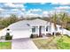Beautiful single-story home boasts a manicured lawn, brick driveway, and modern design elements at 809 30Th E Ct, Bradenton, FL 34208