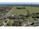 A lovely home with a screened pool, set against a backdrop of green fields under a clear blue sky at 10925 Fort King Rd, Dade City, FL 33525