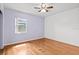 Bedroom with ceiling fan and hardwood floors at 1520 15Th N St, St Petersburg, FL 33704