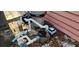 Pool equipment and plumbing on the side of the house at 1550 Chateau Wood Dr, Clearwater, FL 33764