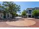 View of downtown Safety Harbor, with brick-paved roads and charming storefronts at 1857 Castle Woods Dr, Clearwater, FL 33759