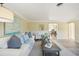 Bright living room with modern decor, open layout, and cozy seating arrangements at 2320 E Harbor S Dr, St Petersburg, FL 33705