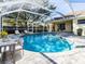 Relaxing screened-in pool area with patio seating offers a great space for entertaining guests and swimming at 3017 Minuteman Ln, Brandon, FL 33511
