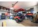 Spacious garage provides lots of storage with an included golf cart at 4301 W San Luis St, Tampa, FL 33629