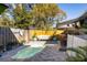 Backyard pool with an outdoor seating area at 4301 W San Luis St, Tampa, FL 33629