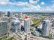 Stunning aerial view of building featuring a pool and convenient parking for residents at 449 S 12Th St # 2702, Tampa, FL 33602