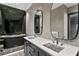 A luxurious bathroom features double sinks, a clawfoot tub, and stylish tile work throughout the space at 449 S 12Th St # 2702, Tampa, FL 33602