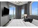 Chic bedroom offering scenic views and a contemporary entertainment area at 449 S 12Th St # 2702, Tampa, FL 33602