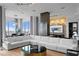 Living room showcasing modern design, open layout, and city skyline views at 449 S 12Th St # 2702, Tampa, FL 33602
