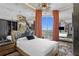 Bright main bedroom featuring city views, modern lighting, and decorative accents at 449 S 12Th St # 2702, Tampa, FL 33602