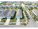 An aerial view displays a neighborhood of single-Gathering homes with well-maintained lawns at 704 Winterside Dr, Apollo Beach, FL 33572