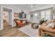 Cozy living room featuring modern decor, wood floors, and a comfortable seating area at 1044 Charles St, Clearwater, FL 33755