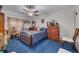 Bedroom with ceiling fan, closet and comfortable vibe at 11800 Park Blvd # 505, Seminole, FL 33772
