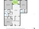 Detailed floor plan showcasing the layout of the home, including bedrooms, bathrooms, kitchen, living room, and screened porch at 11800 Park Blvd # 505, Seminole, FL 33772