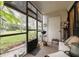 Enclosed outdoor porch for relaxing and entertaining at 11800 Park Blvd # 505, Seminole, FL 33772
