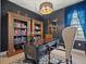 Home office with stylish desk, built-in bookshelves, and natural light at 3721 Iris N St, St Petersburg, FL 33704