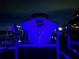 Front view of the covered boat lift at night, ready for your vessel at 1026 Bellasol Way # 4403, Apollo Beach, FL 33572