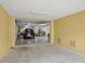 A spacious garage provides ample parking and storage space at 15 Jefferson S Ct, St Petersburg, FL 33711