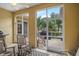 This lanai has lots of seating space and beautiful views at 15 Jefferson S Ct, St Petersburg, FL 33711