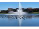Scenic pond view of the fountain and community from this luxurious property at 15 Jefferson S Ct, St Petersburg, FL 33711