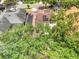 An aerial view of the property showcasing solar panels and lush green trees surrounding the house at 3616 Cypress Meadows Rd, Tampa, FL 33624