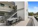 Wide angle of patio with outdoor table and chairs at 9815 47Th N Ave # 303, St Petersburg, FL 33708