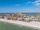 Aerial view of beachfront condos, with beach access and beautiful ocean views at 14700 Gulf Blvd # 405, Madeira Beach, FL 33708