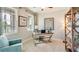 Bright office space with natural light from two windows and stylish decor and furniture at 1741 Cobb Trl, Parrish, FL 34219