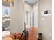 Bright breakfast nook featuring a round wooden table, cozy seating, and a view of the outdoors at 182 Dahoon Ct, Spring Hill, FL 34609