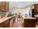 Spacious kitchen with stainless steel appliances, granite countertops, and ample cabinet space at 182 Dahoon Ct, Spring Hill, FL 34609