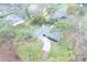 Birds-eye view of a charming home in a lush, wooded neighborhood at 20004 Harvie Ln, Lutz, FL 33558