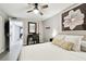 Bedroom featuring natural light, ceiling fan, and closet space at 211 Brandy Wine Dr # 211, Largo, FL 33771