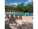 Enjoy a relaxing swim in this stunning pool with lounge chairs and shaded seating areas at 31229 Claridge Pl, Wesley Chapel, FL 33543