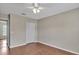 Bedroom with ceiling fan and closet at 5337 Treig Ln, Wesley Chapel, FL 33545