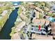 Aerial view of condos close to community pool and marina at 6308 Newtown Cir # 8A3, Tampa, FL 33615